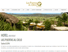 Tablet Screenshot of hotelpuertasalcielo.com